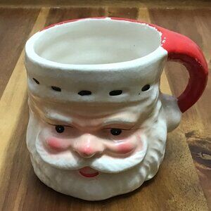 Vintage Napco Santa Claus Ceramic Christmas Mug Made in Japan 3"x4"